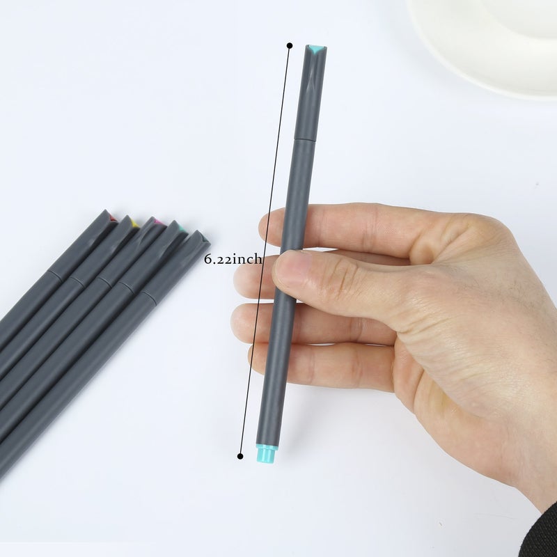 ai-natebok Fineliner Color Pens Set, 0.38mm Fine Tip Pens, Porous Fine Point Makers Drawing Pen, Journaling Supplies, Perfect for Writing in Bullet Journal and Planner, 24 Assorted Colors - Image 5